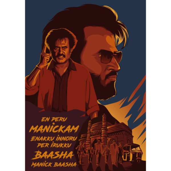 Tribute to Rajinikanth - Baashha Poster