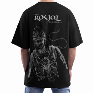 The Blood Line -  Baahubali Black Over Sized T-Shirt