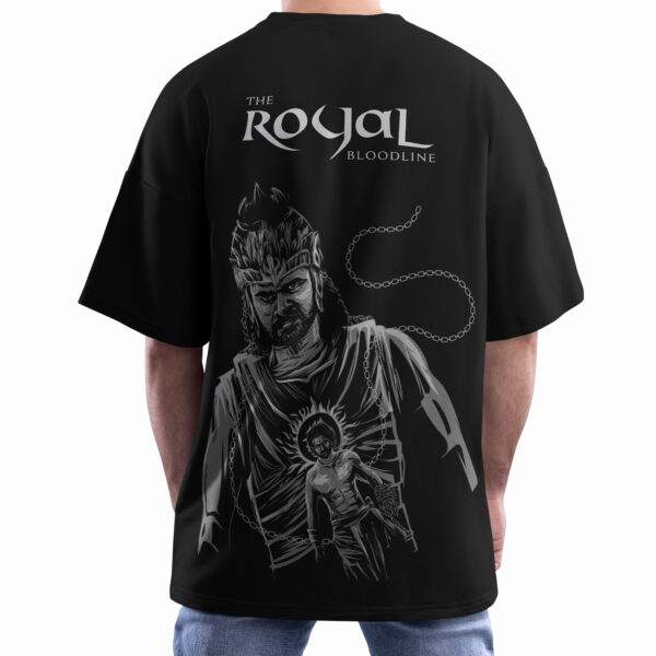 The Blood Line -  Baahubali Black Over Sized T-Shirt