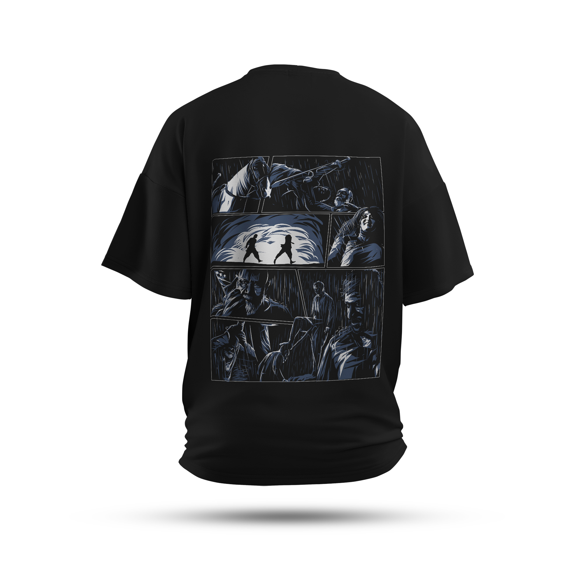 The Revelation -  Baahubali Black Over Sized T-Shirt - Image 3