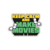 Keep calm and make movies Sticker
