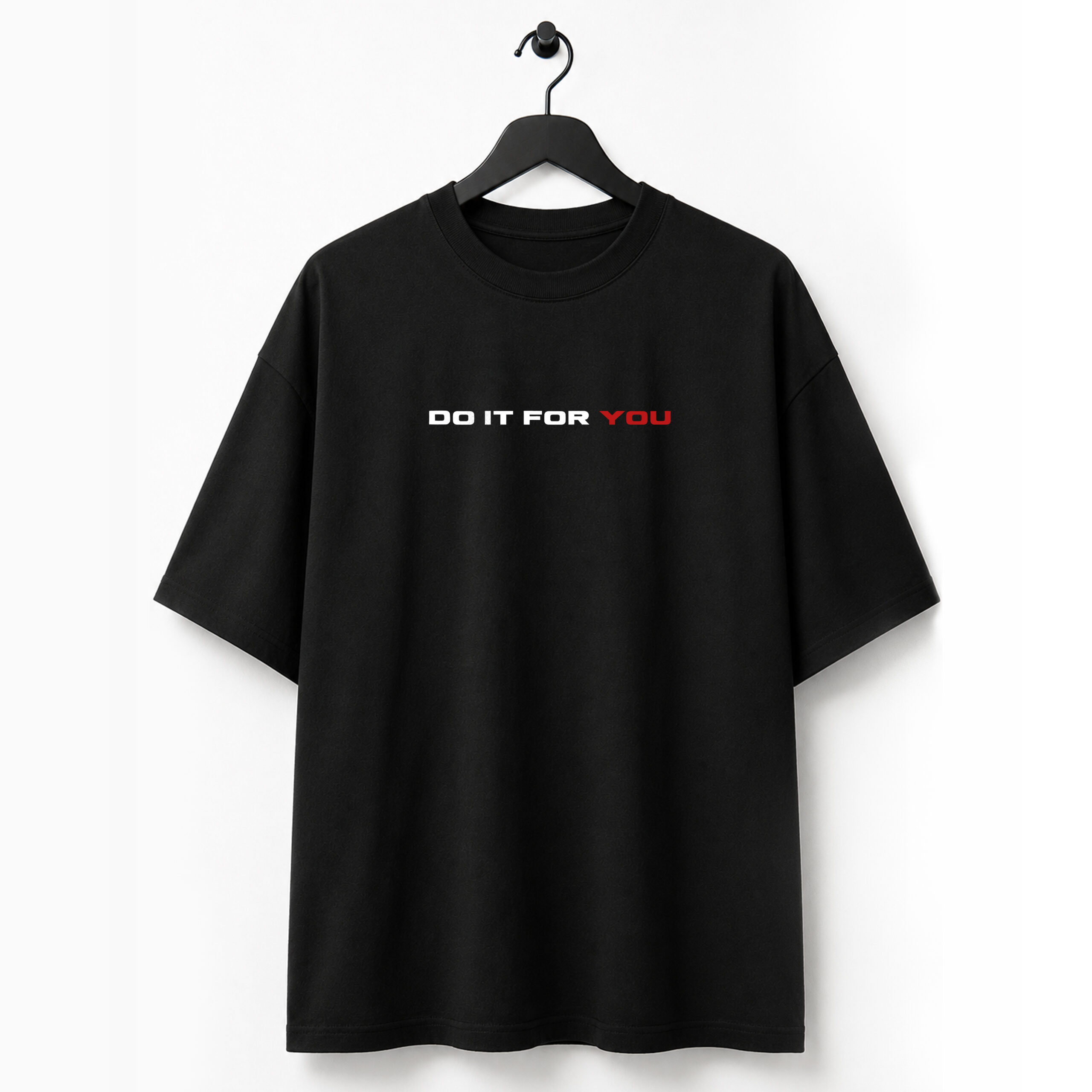 Do It For You Black Over Sized T-Shirt - Image 2
