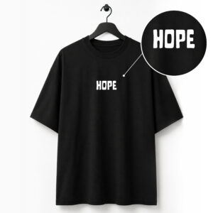 Hope Black Over Sized T-Shirt