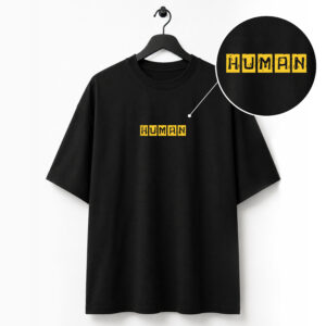 Human Black Over Sized T-Shirt
