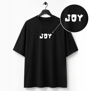Joy Black Over Sized T-Shirt