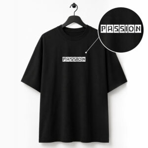 Passion Black Over Sized T-Shirt