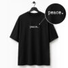 Peace Black Over Sized T-Shirt