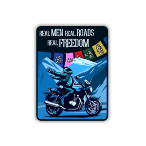 Real Men Real Roads Real Freedom Sticker