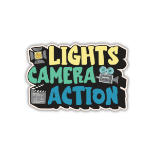 Lights Camera Action Sticker
