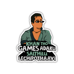 Khan tho games adaku Sticker