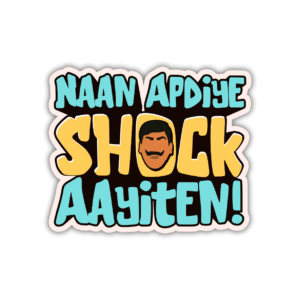 Naan apdiye shock Sticker